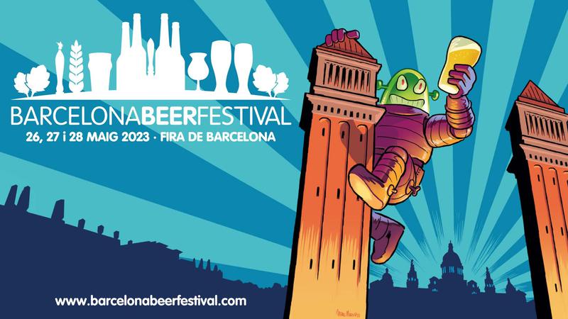 Poster for the 2023 Barcelona Beer Festival