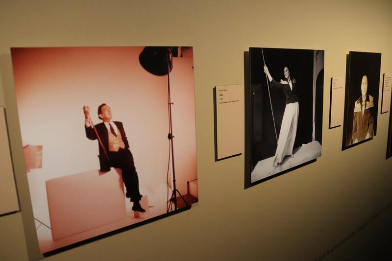 Portraits of Salvador Dalí and Gala on display at the Dalí-Horst exhibition at Púbol Castle