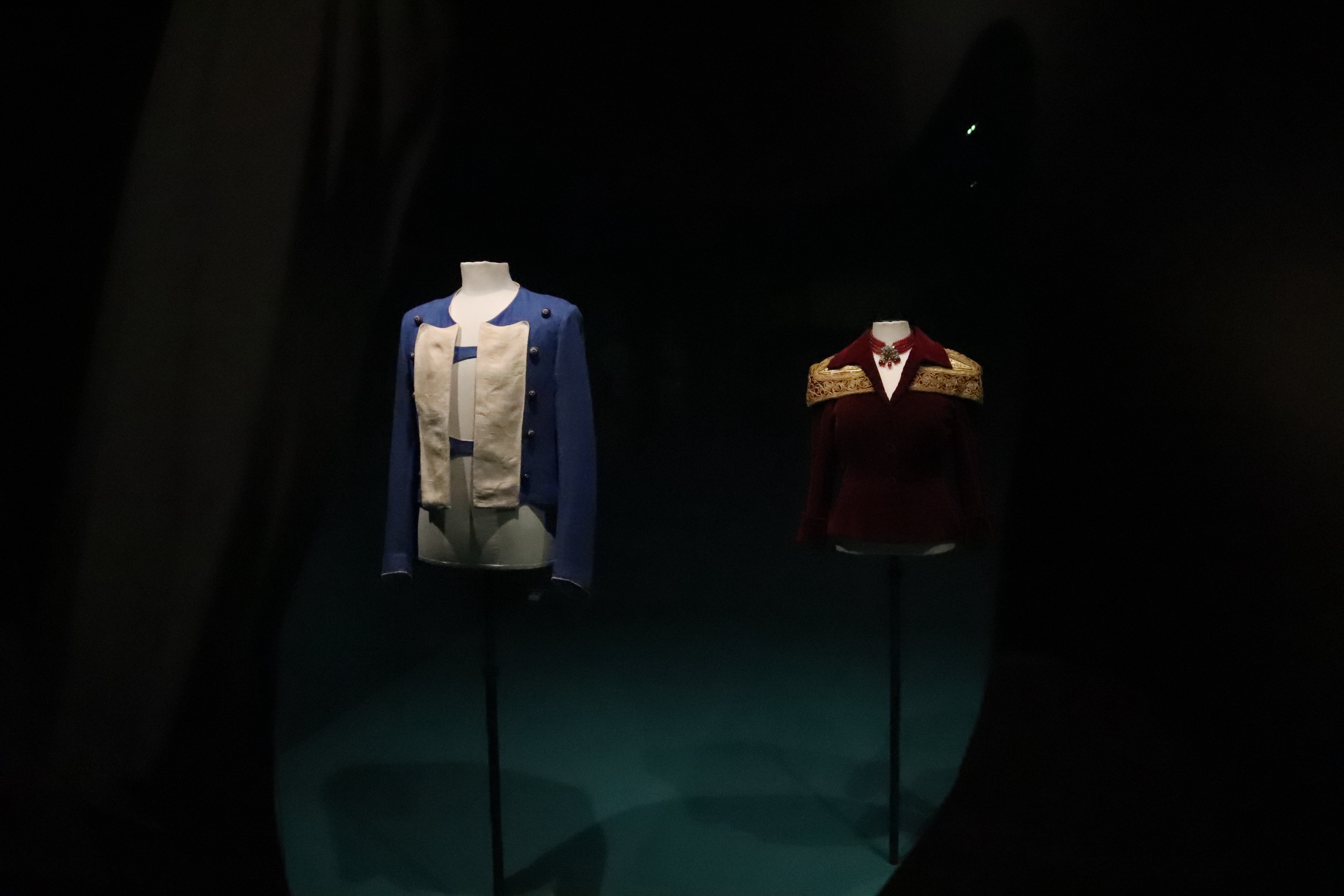 Jackets worn by Salvador Dalí and Gala on view at Púbol Castle