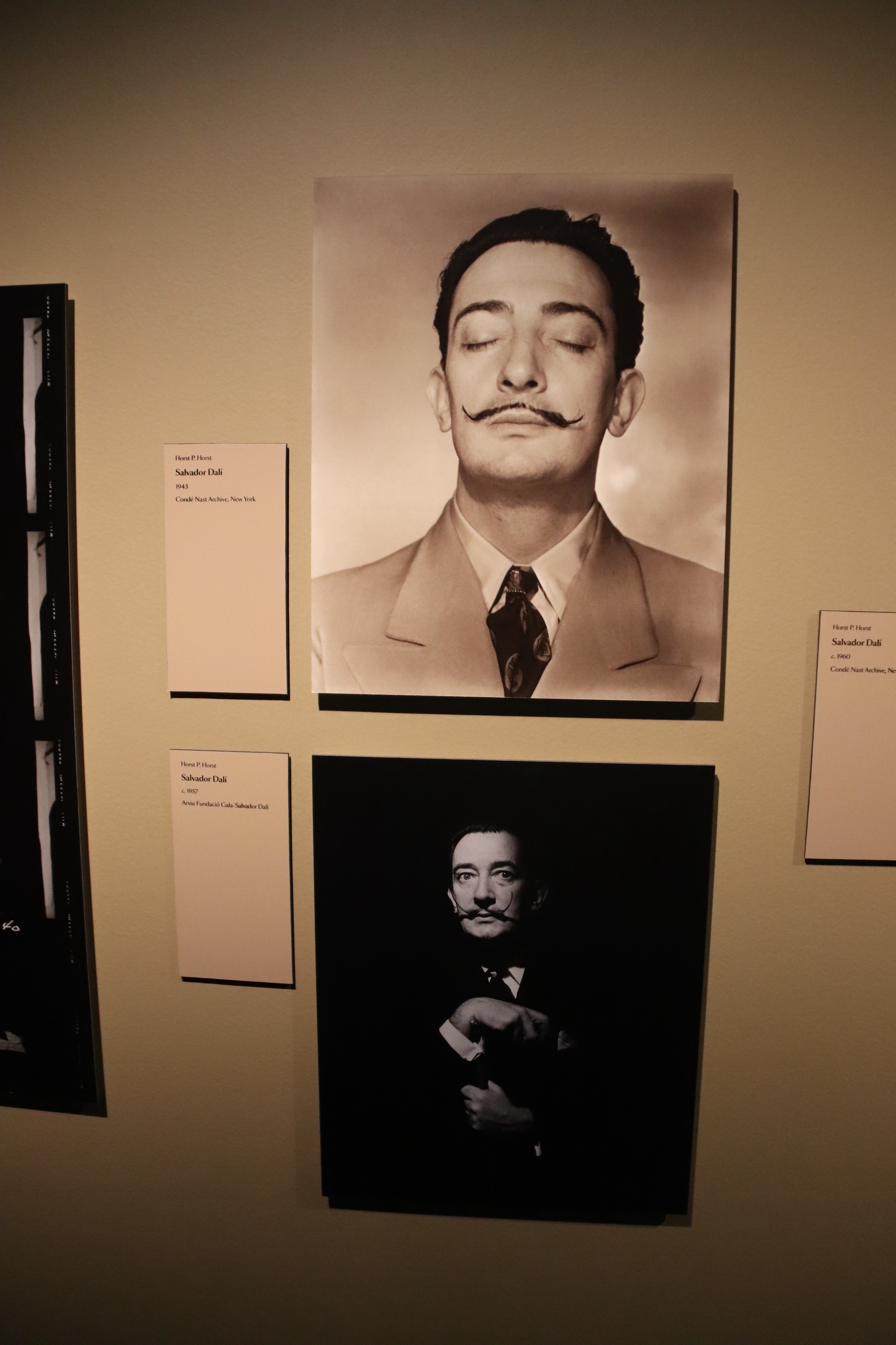 Two portraits of Salvador Dalí by photographer Horst P. Horst