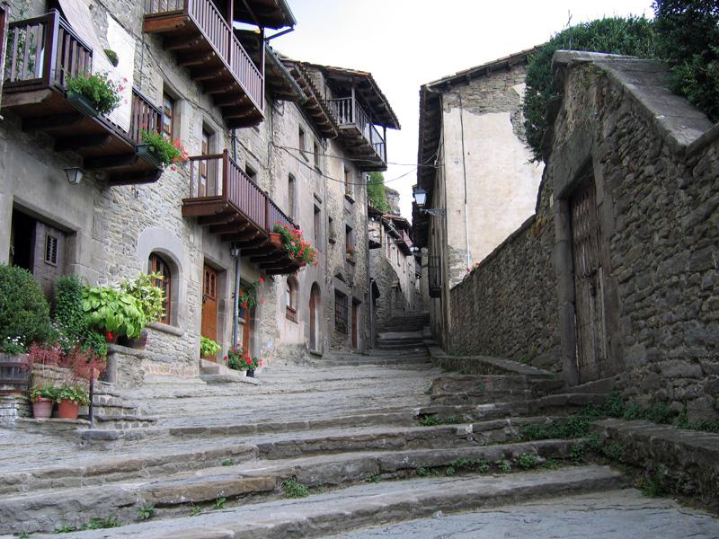 The medieval town of Rupit, north inland Catalonia