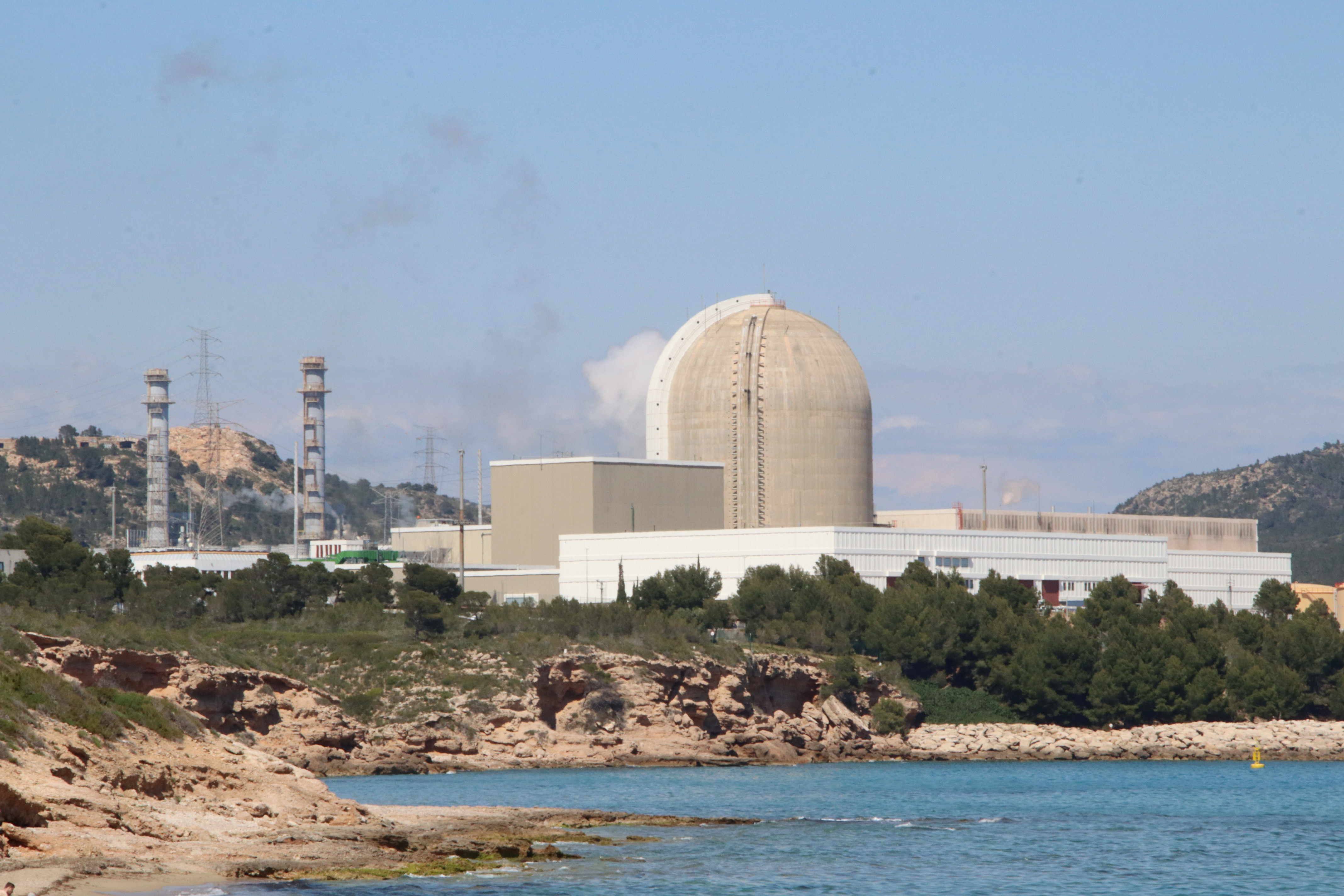 The Vandellòs II nuclear power plant pictured during the April 2025 blackout