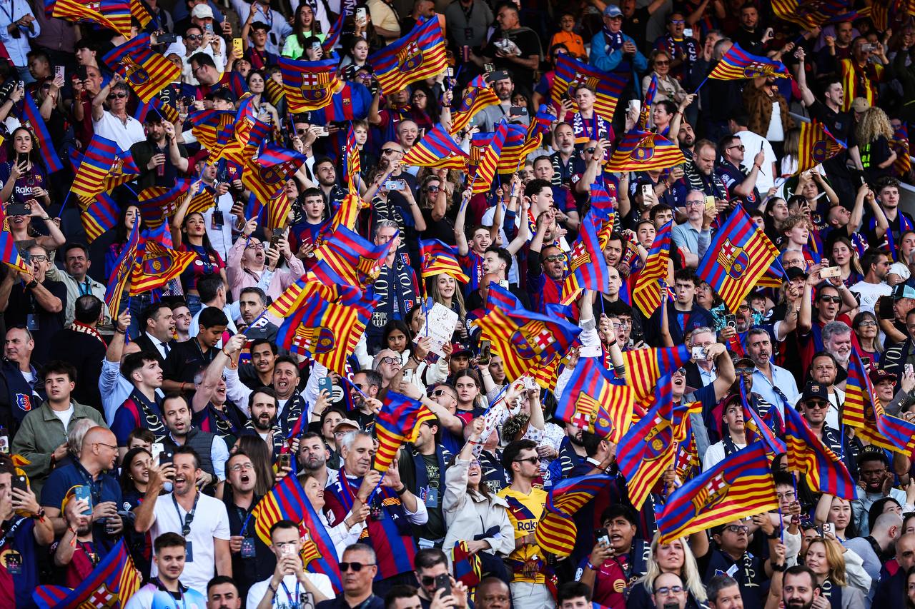 FC Barcelona fans celebrate during a clásico victory over Real Madrid