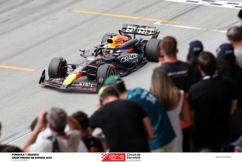 Formula 1 driver Max Verstappen in Barcelona's 2024 ARAMCO F1 Grand Prix