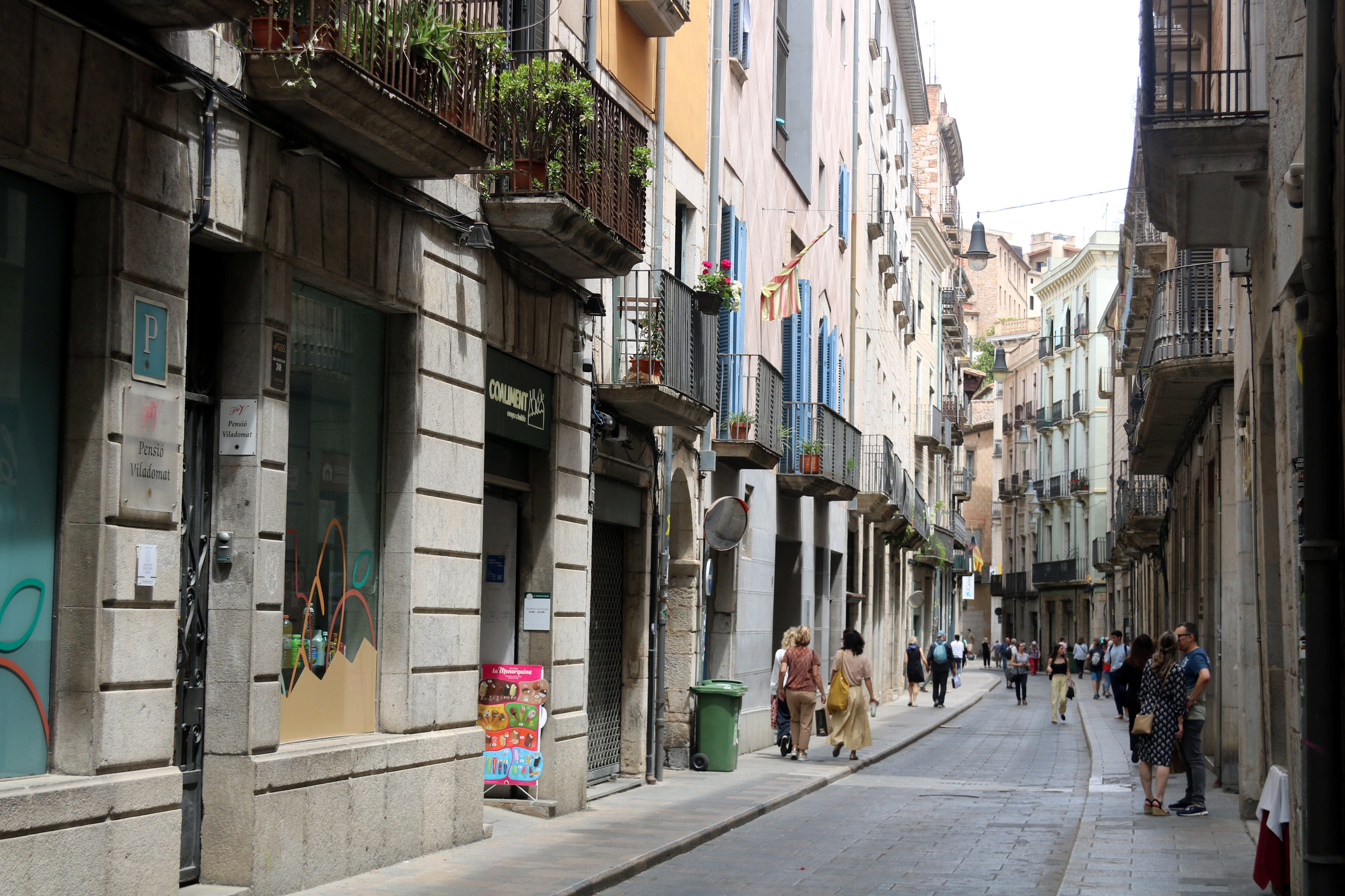 Ciutadans Street in Girona's Old Town (Barri Vell)