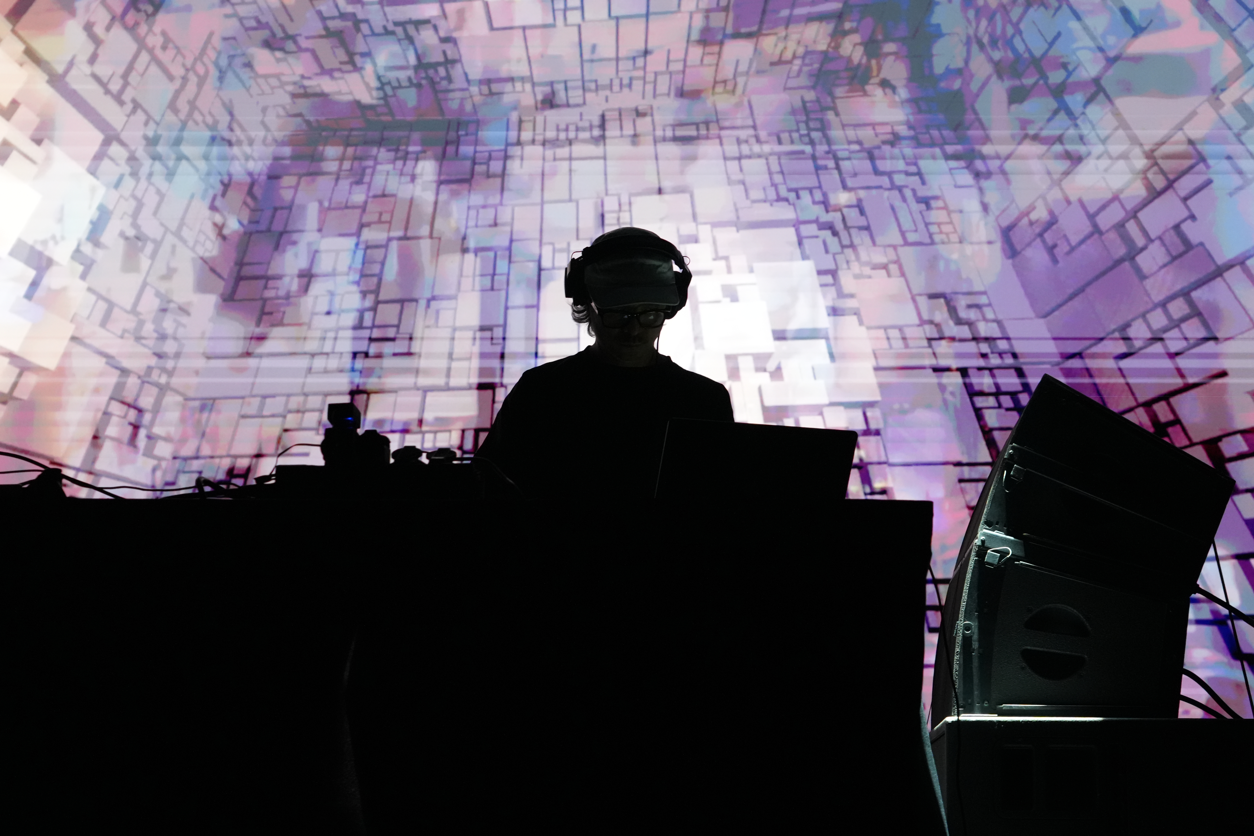 DJ and multimedia artist Daito Manabe performing at Sónar 2026