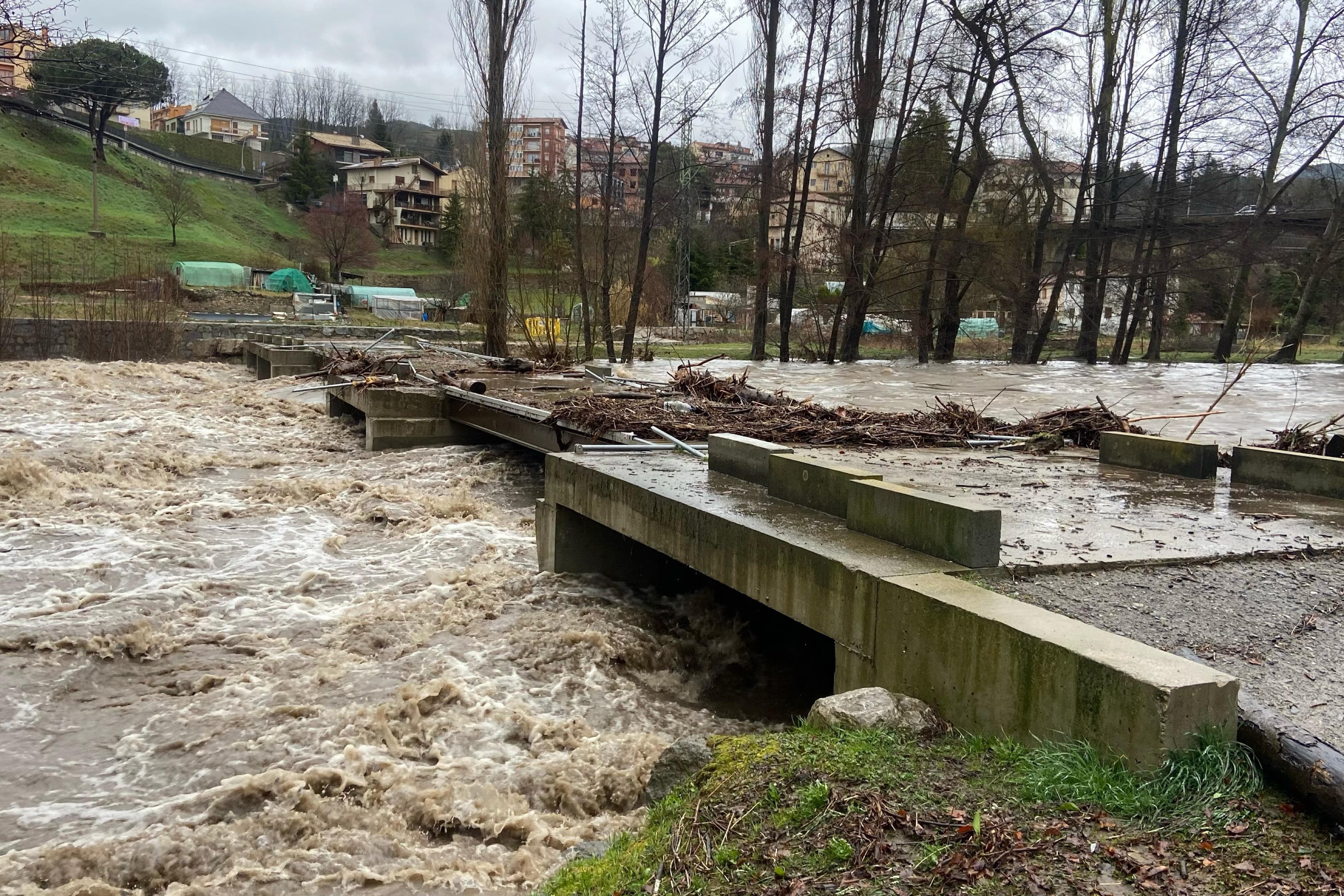 Ter river in the Sant Joan de les Abadesses municipality