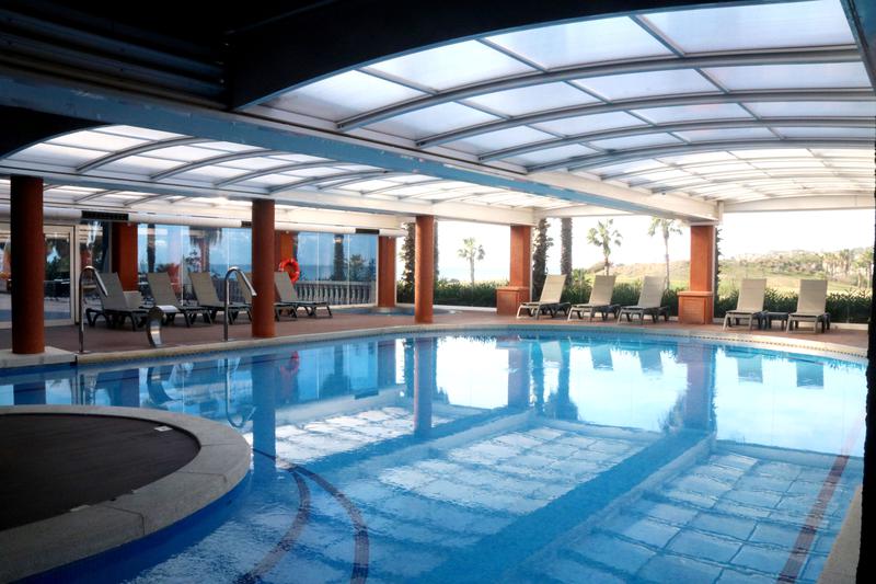 A swimming pool in a hotel in Sitges