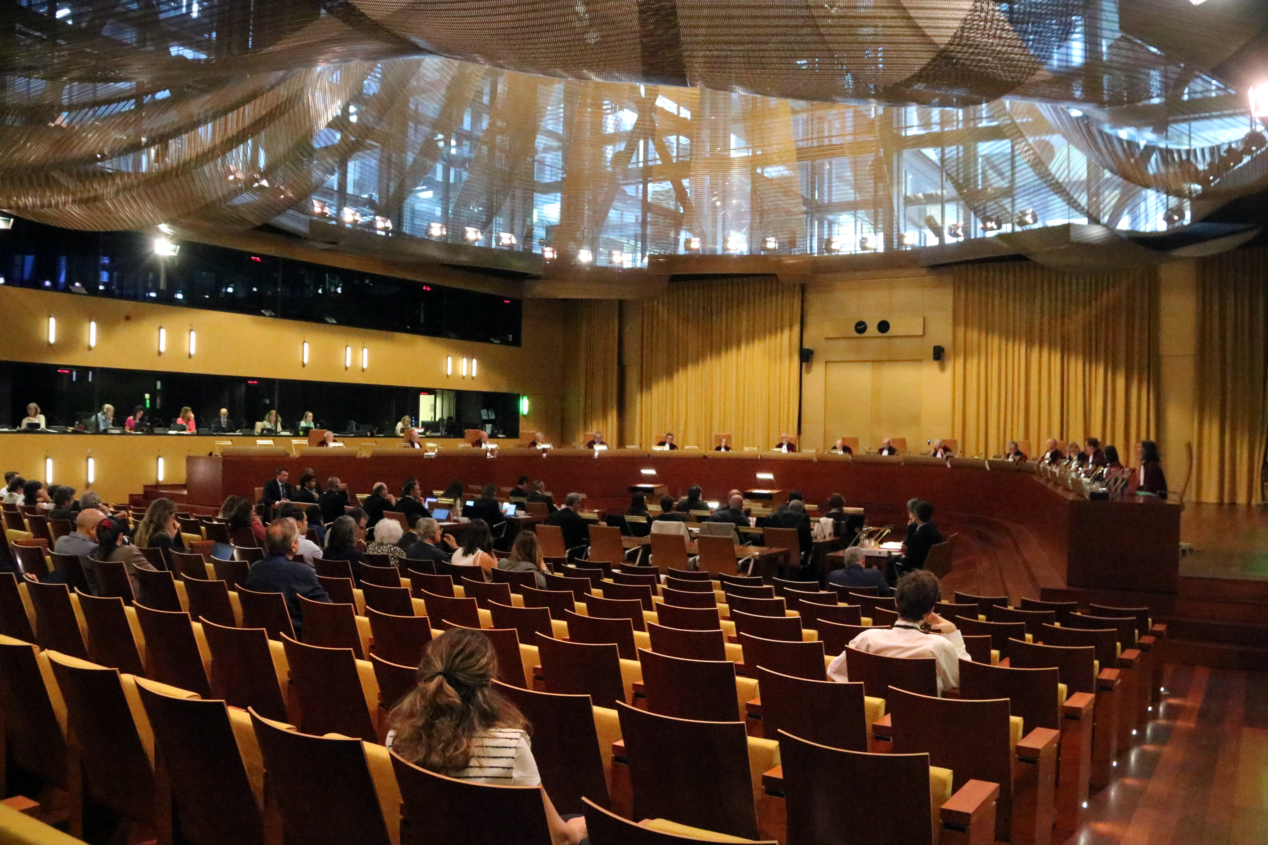 Grand Chamber of the EU Court of Justice at the start of the hearing on the Court of Auditors' questions about the amnesty law