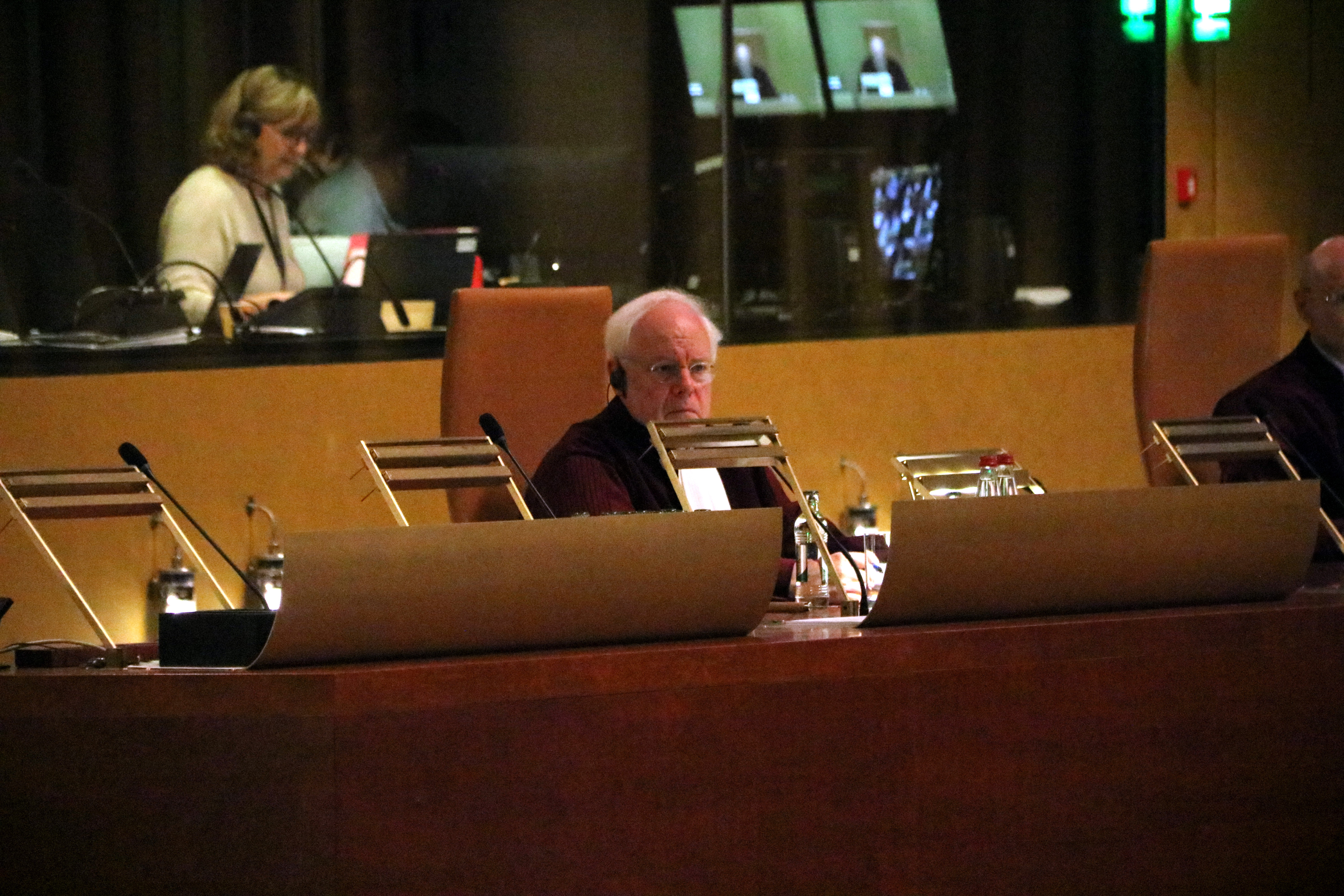 The Advocate General of the European Union, Dean Spielmann, during a court session at the European Court of Justice in Luxembourg