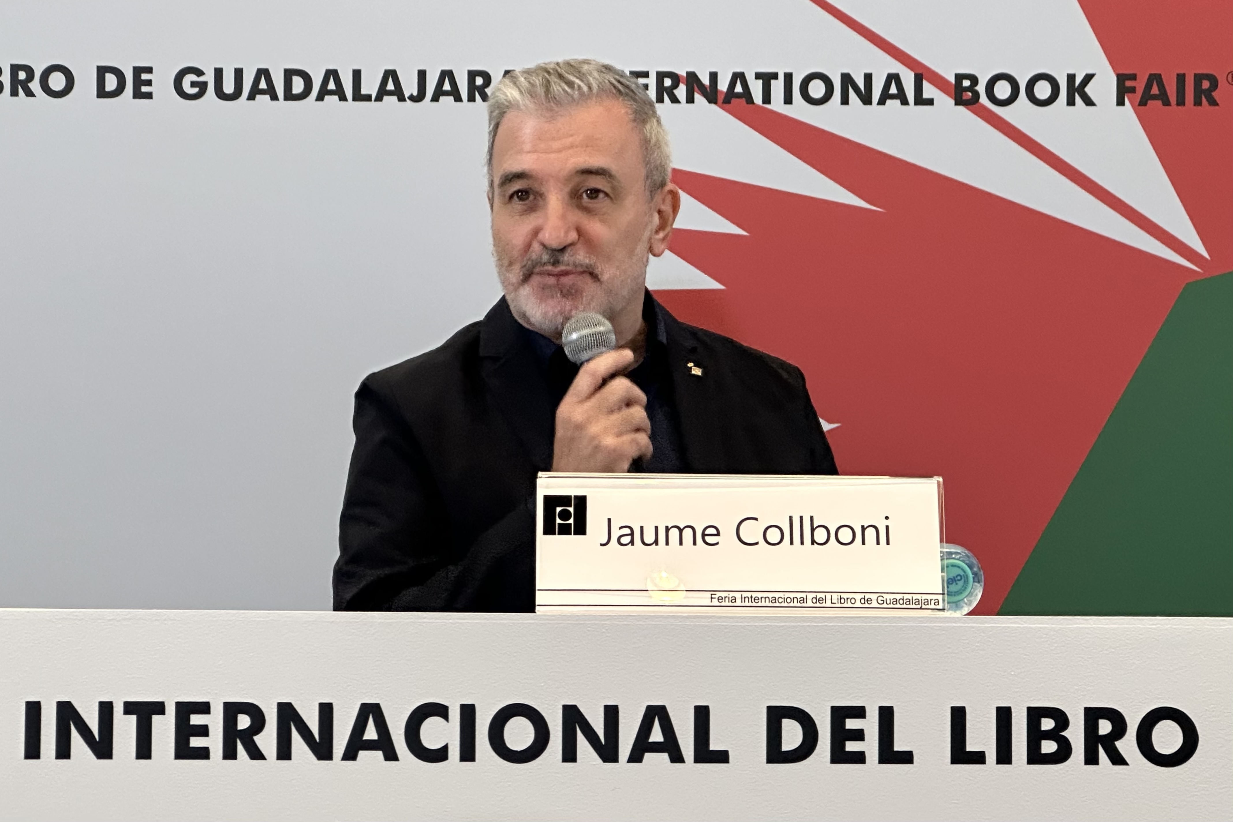 Mayor of Barcelona ??Jaume Collboni speaks at the inauguration of the book fair
