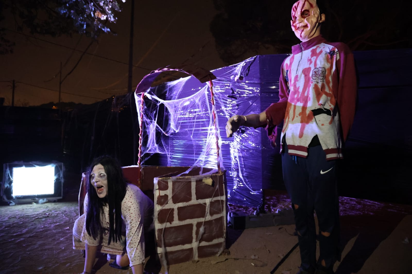 Residents of Terra Nostra neighborhood in Montcada i Reixac dressed for one of their Halloween events