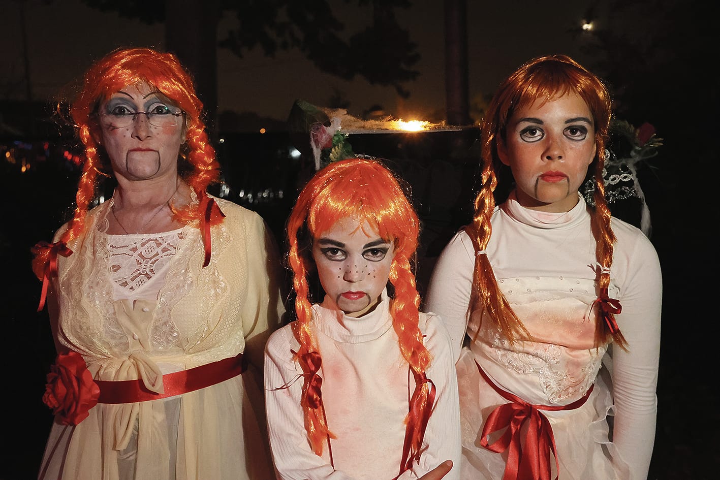 Residents of Terra Nostra neighborhood in Montcada i Reixac dressed for one of their Halloween events