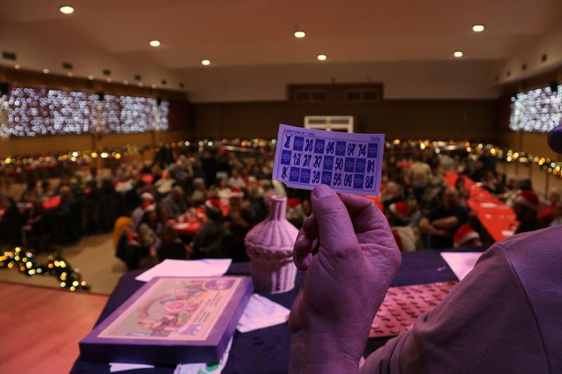 A winning ticket from one of the games held as part of La Marató in Creixell