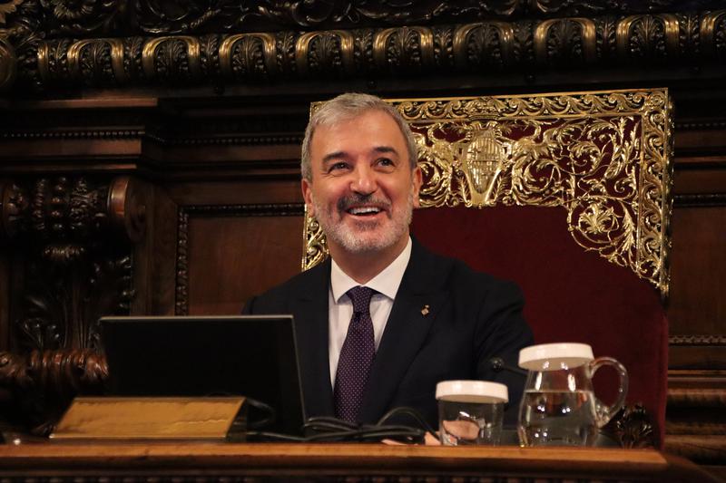 Jaume Collboni, mayor of Barcelona, during the session to approve the 2025 tax plan on December 20