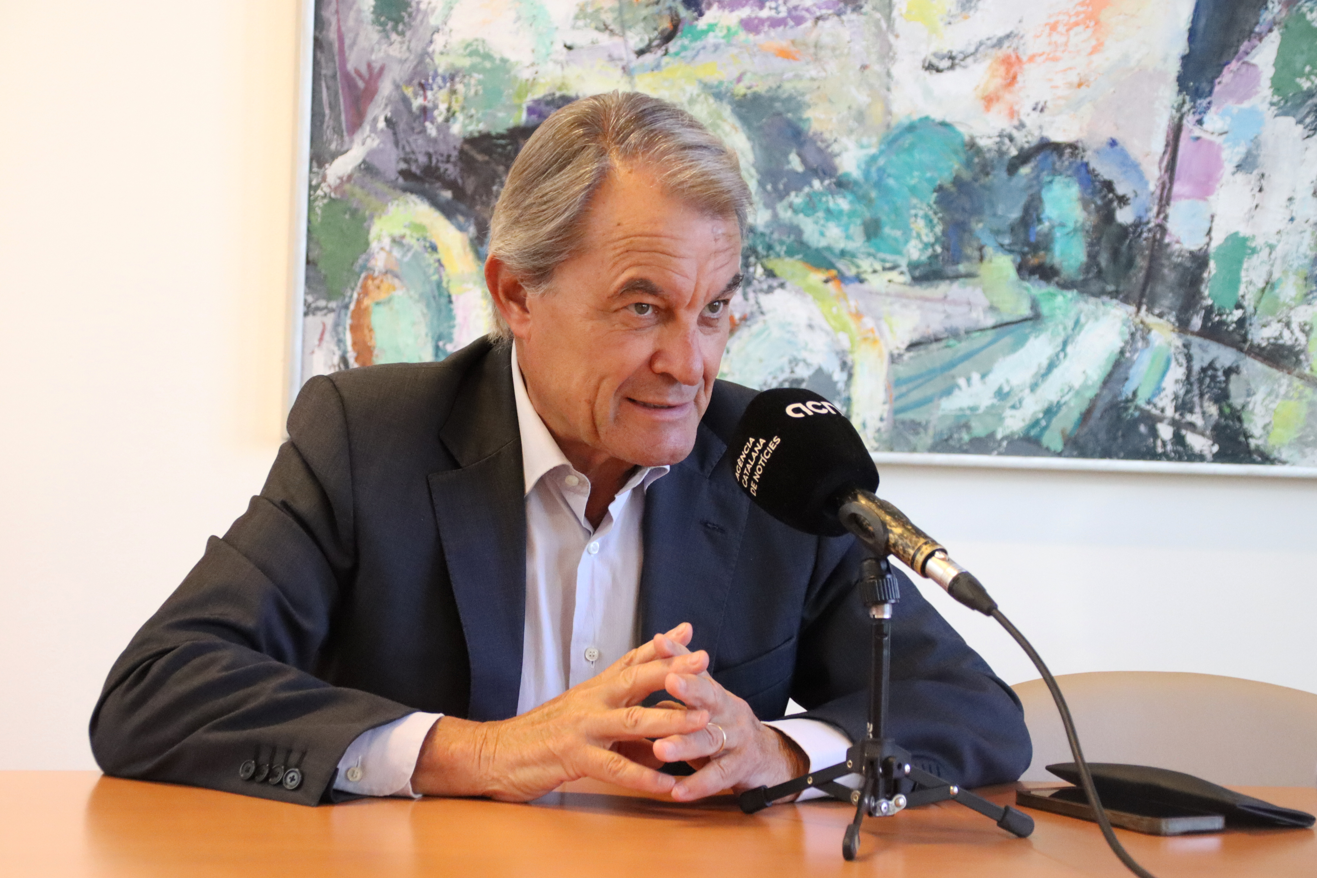 Former Catalan president Artur Mas in an interview with the Catalan News Agency (ACN)