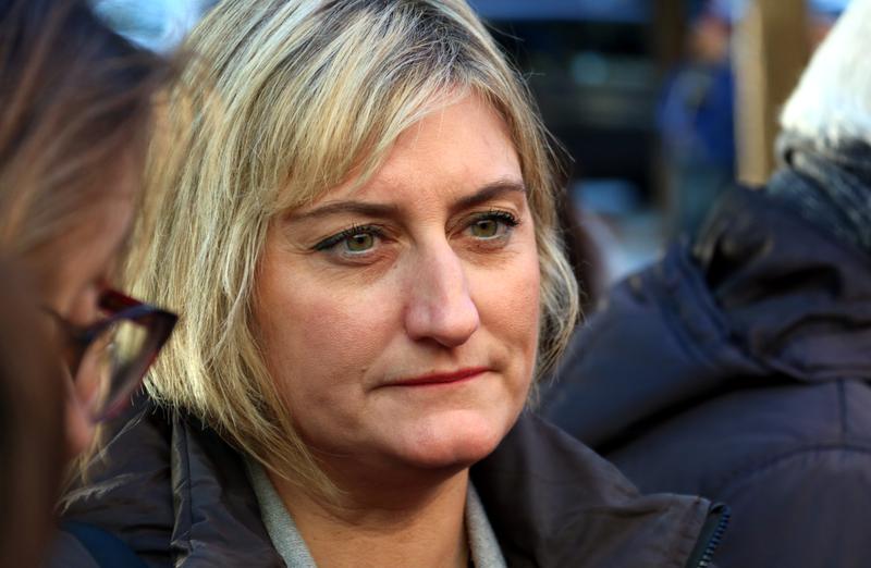 Former Catalan health minister Alba Vergés before testifying in a Barcelona court on January 12
