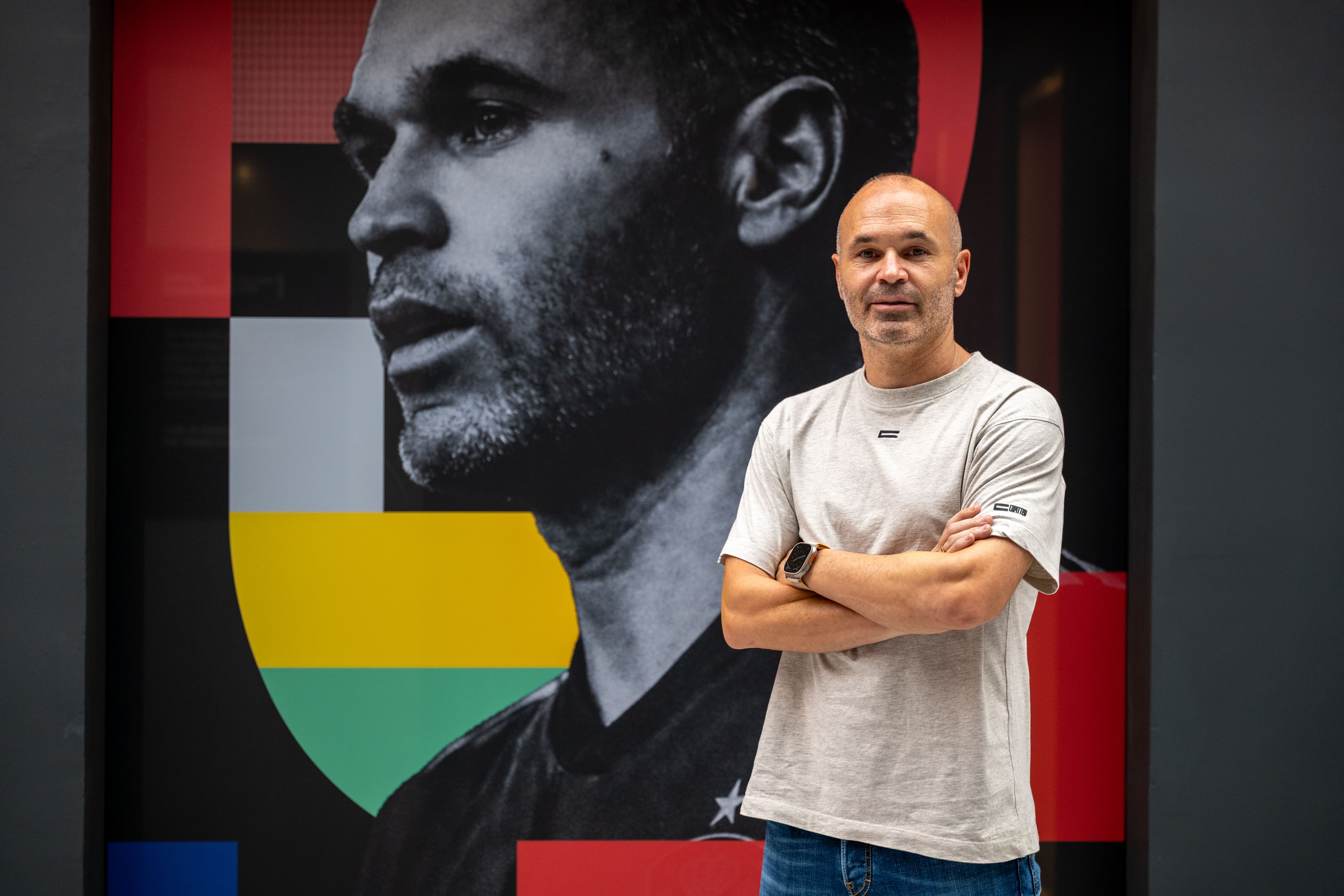 Andrés Iniesta opens an interactive exhibition about his life at the former IMAX in Port Vell