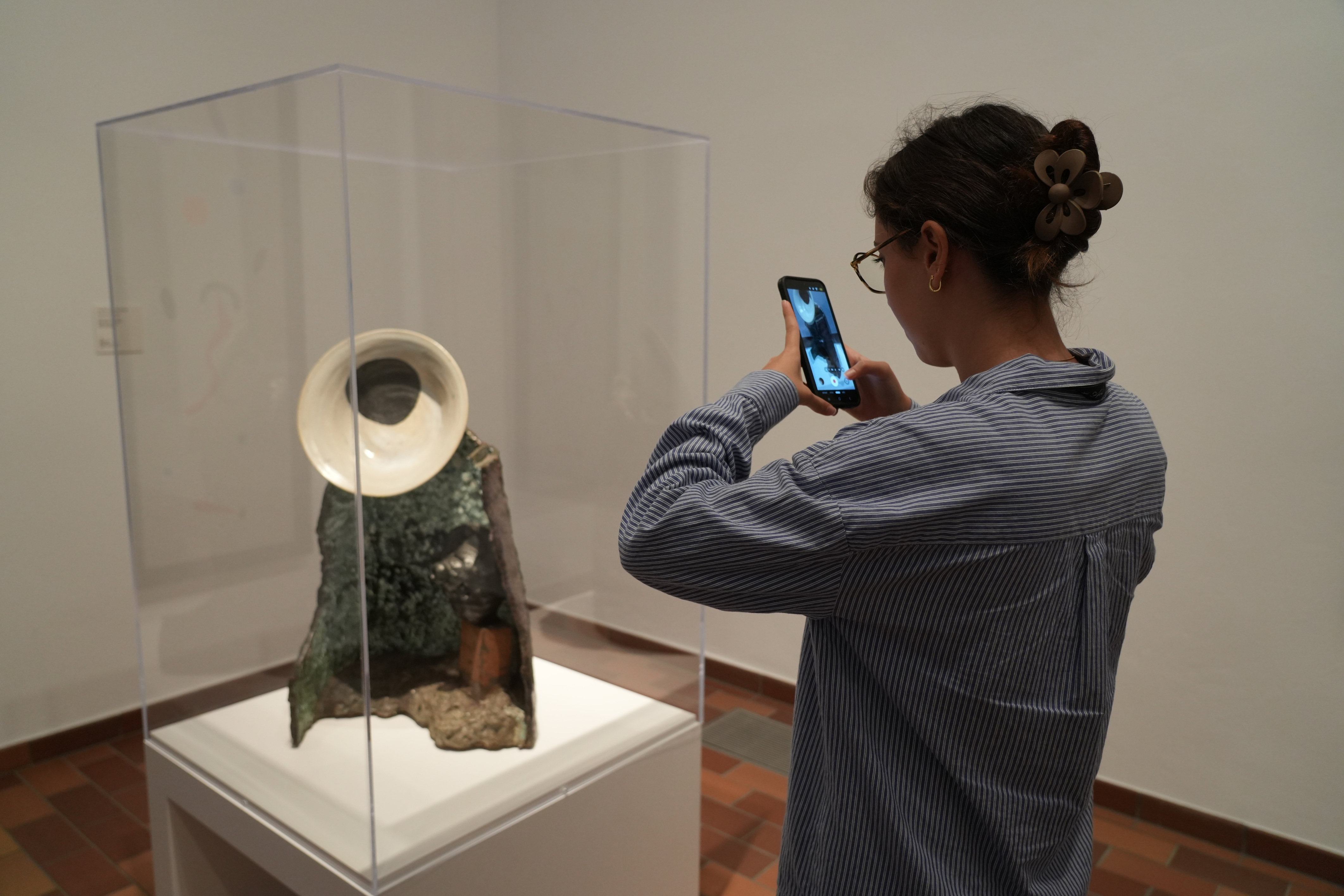 One of the rooms at the Fundació Joan Miró featuring pieces from the Katsuta Collection