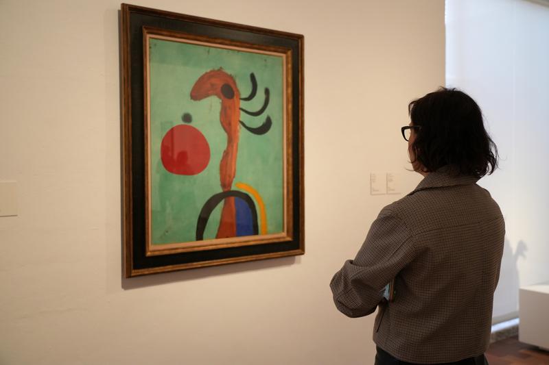 One of the rooms at the Fundació Joan Miró featuring pieces from the Katsuta Collection