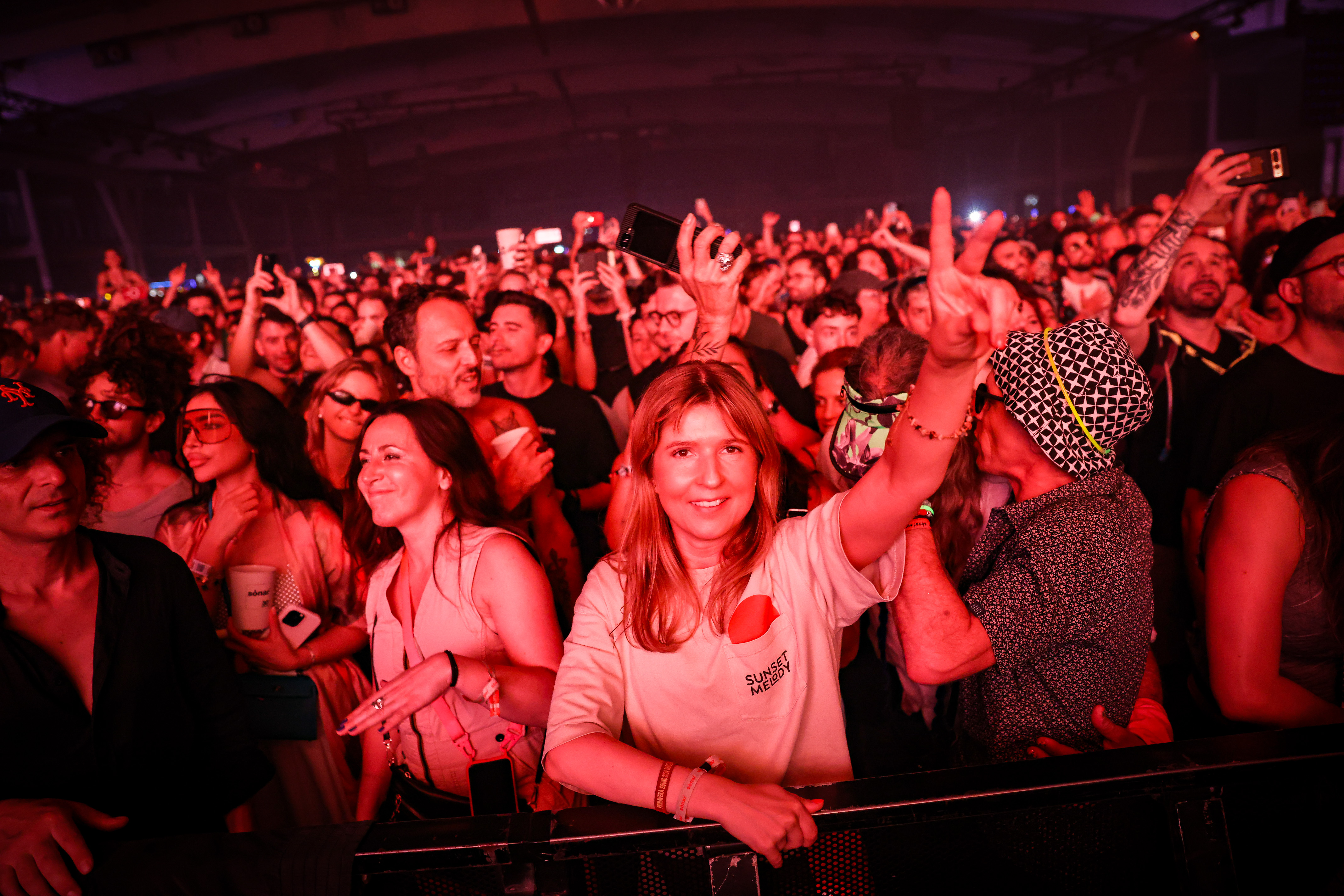 Some of the Sónar 2024 festival-goers on June 14, 2024