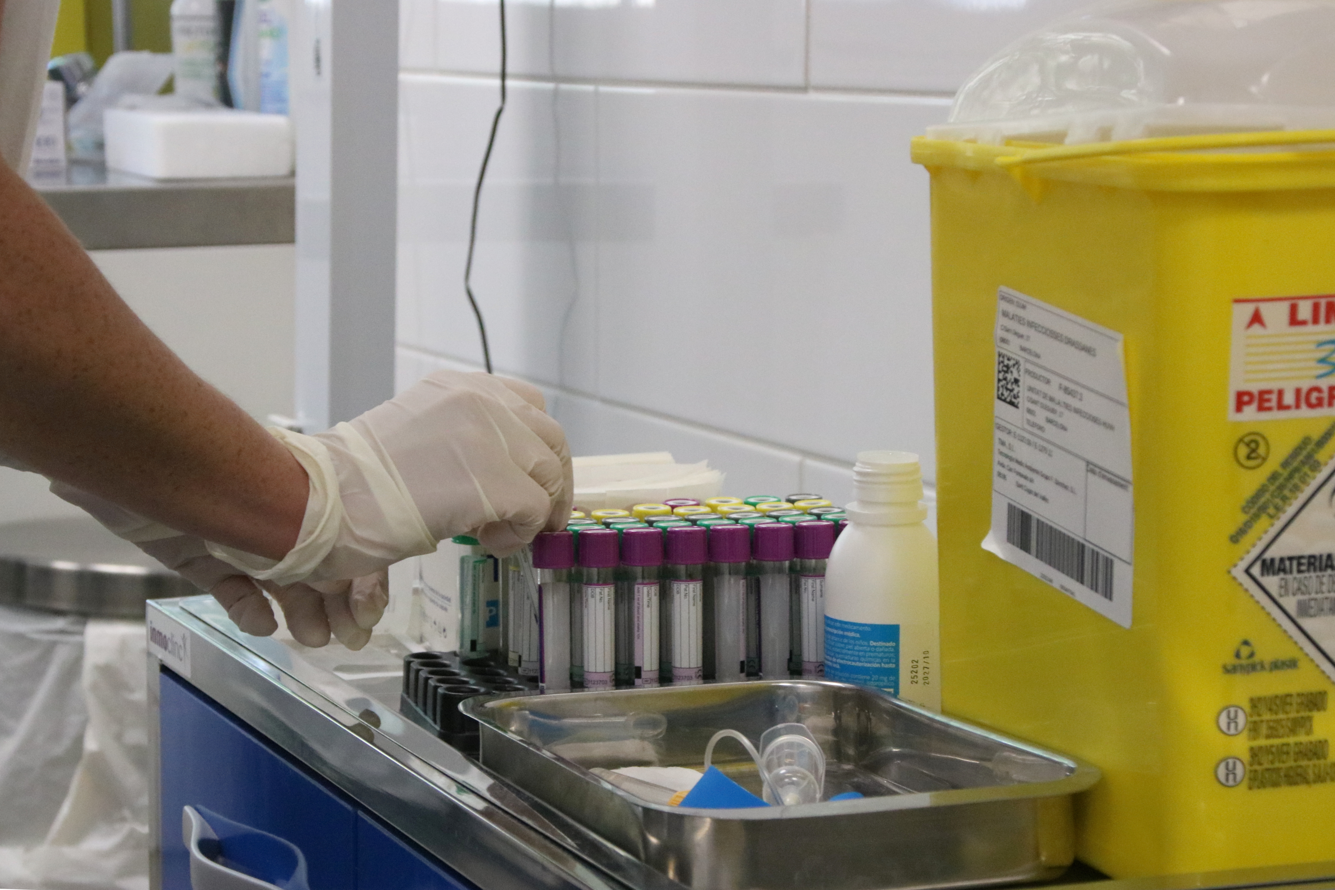 Samples collected at a clinic to detect a possible STI