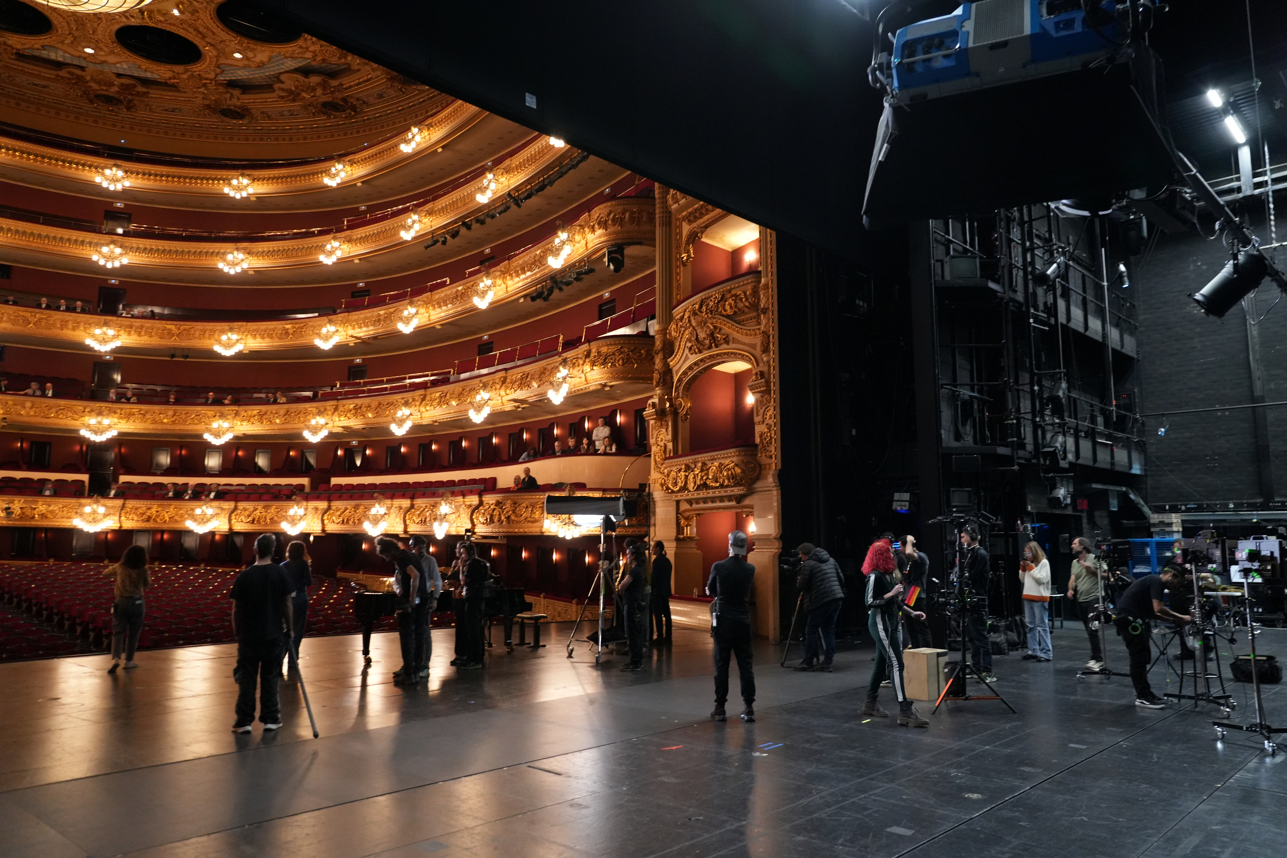 Filming of Caballé at the Liceu in Barcelona