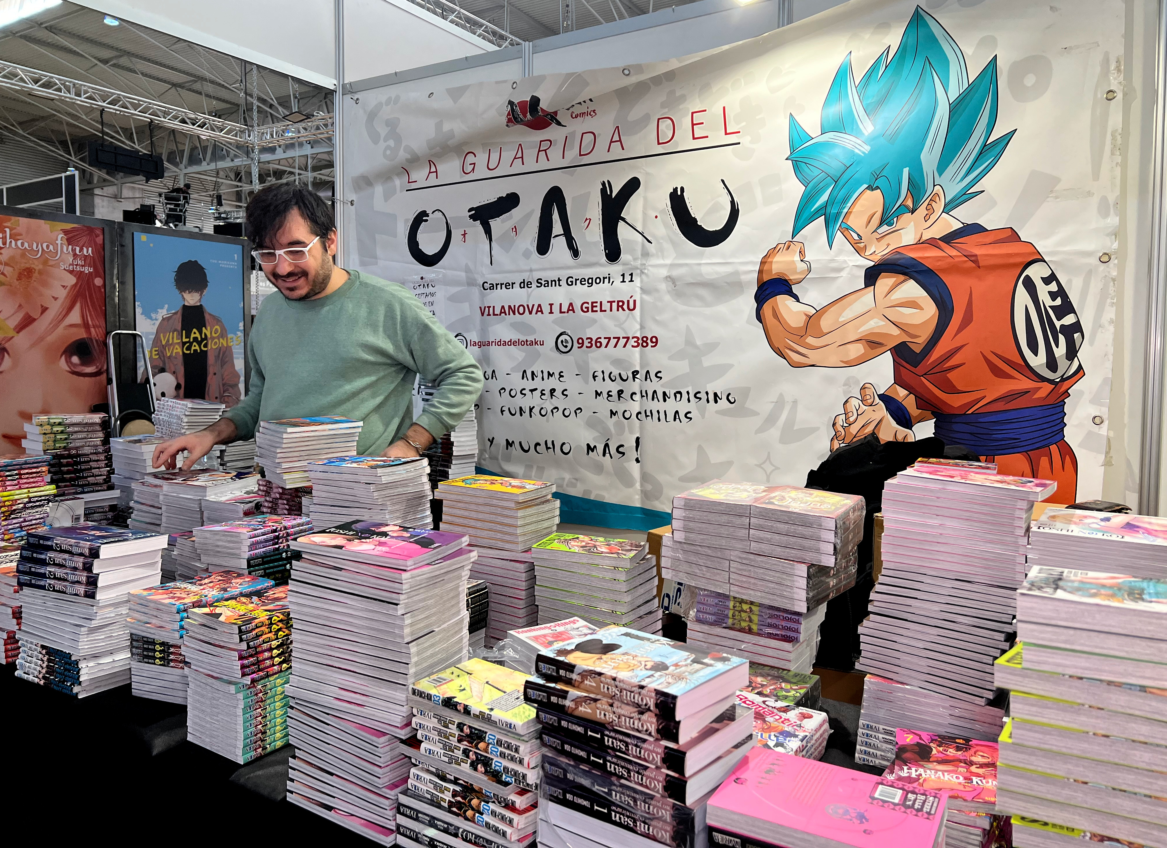 One of the stands exhibiting at the 29th Manga Barcelona