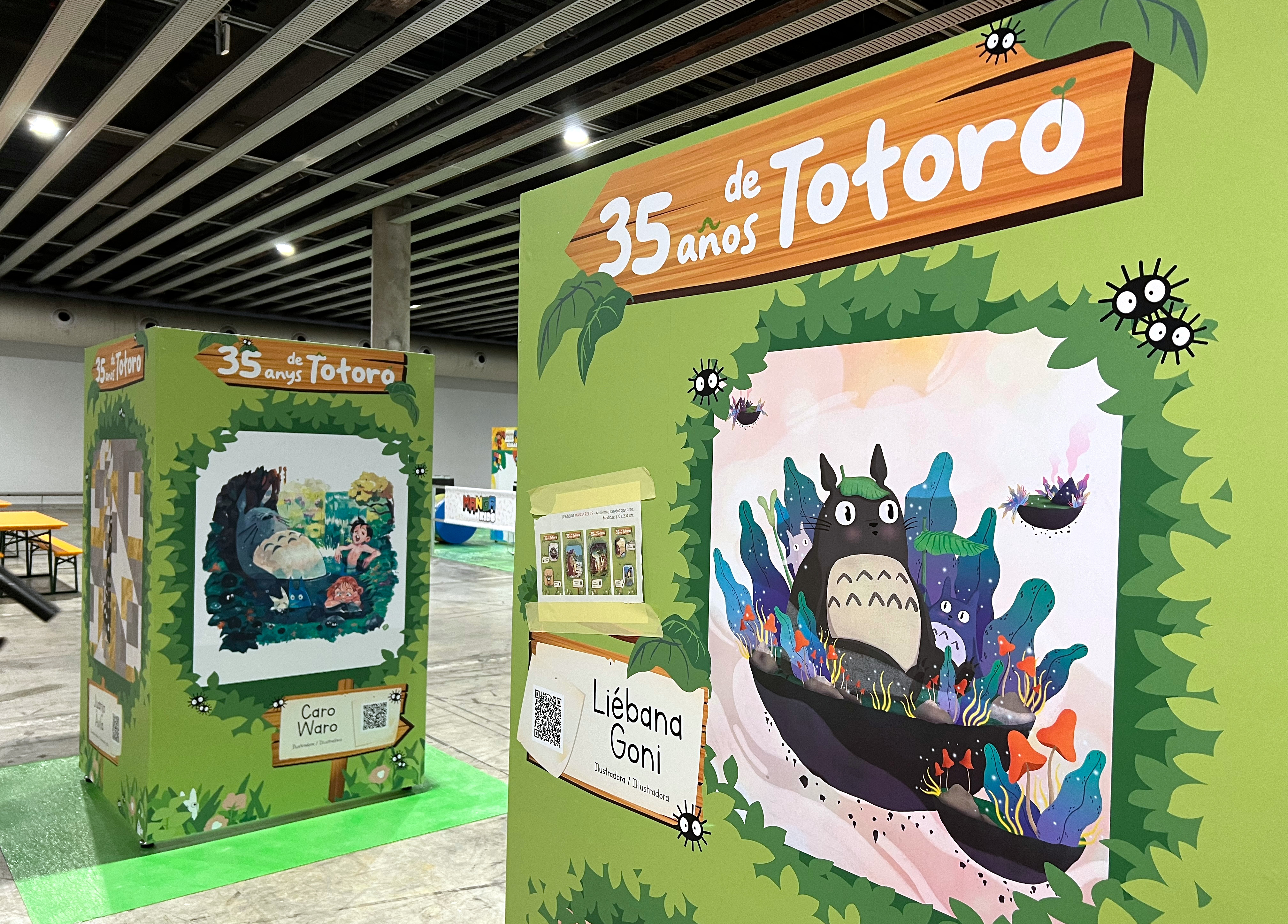 The exhibition celebrates the 35th anniversary of 'My Neighbor Totoro'