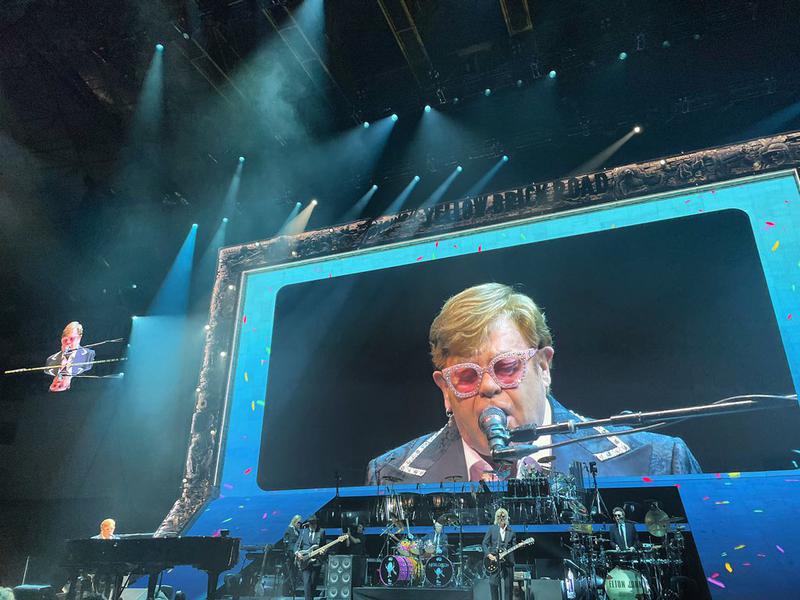 Elton John performs in Barcelona's Palau Sant Jordi 