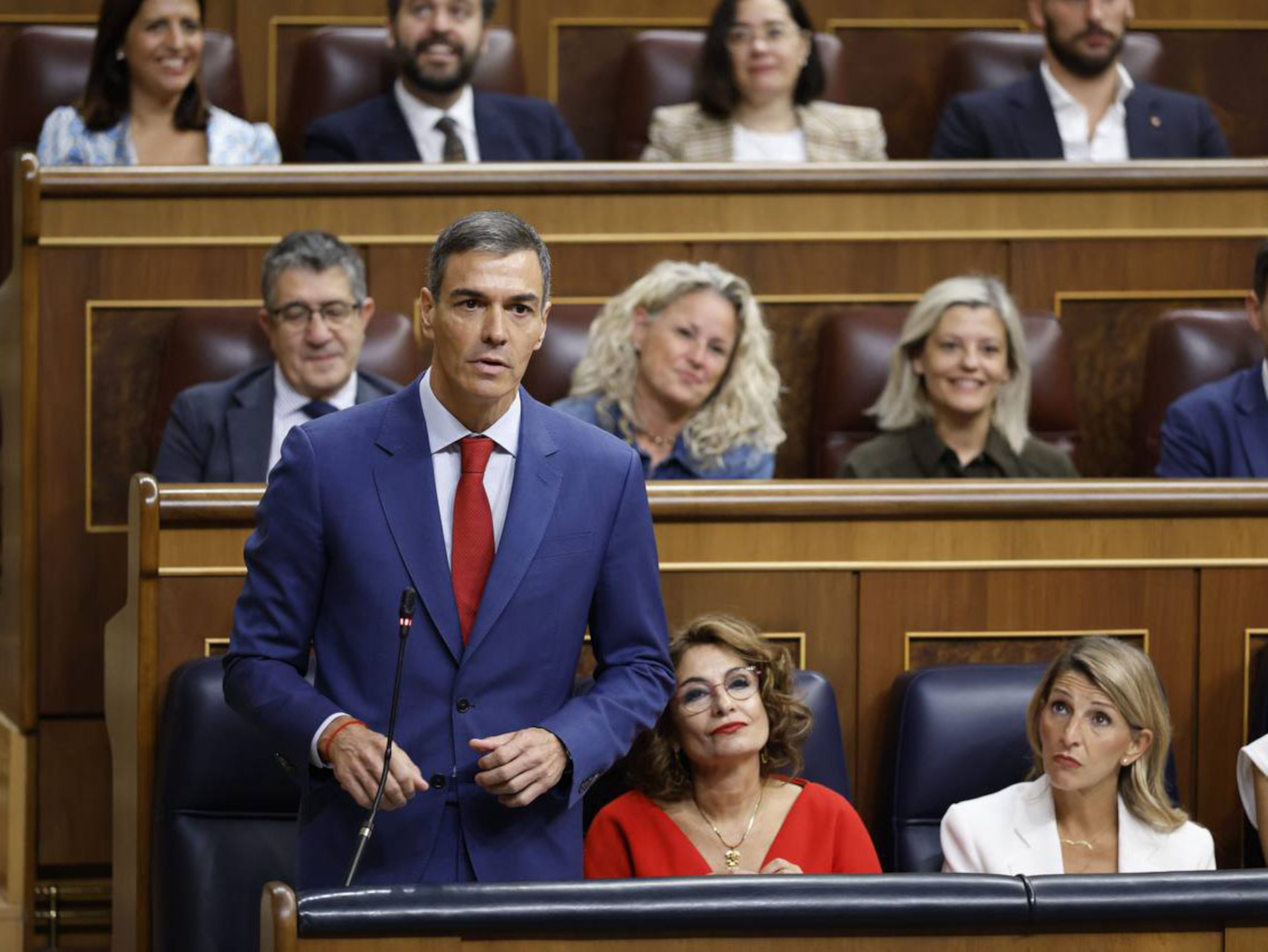Spanish PM Pedro Sánchez pictured in Congress