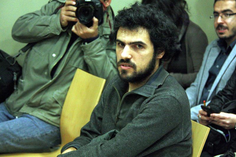 Enric Duran during a trial for scamming Spanish banks