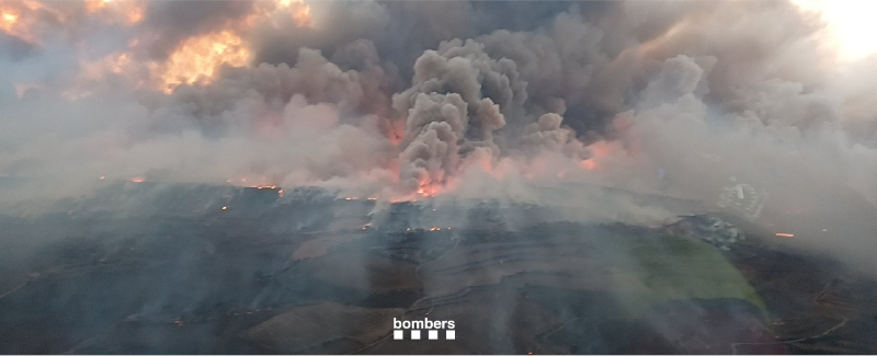 Torrefeta i Florejacs wildfire, in Segarra county