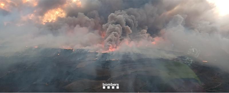 Torrefeta i Florejacs wildfire, in Segarra county