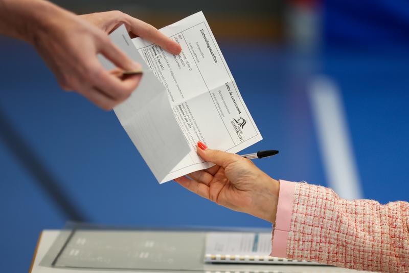 People voting in Luxembourg on June 9