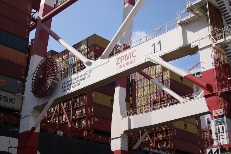 Machinery at Barcelona port