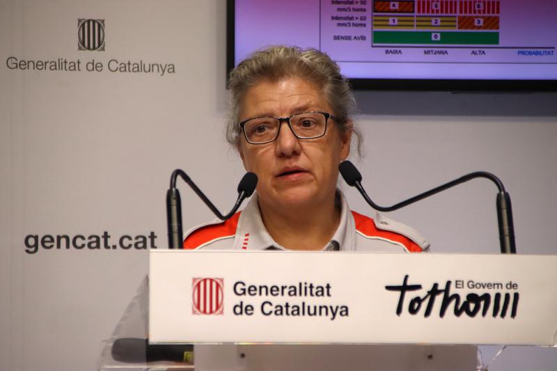 Civil Protection deputy director Imma Solé during a press conference