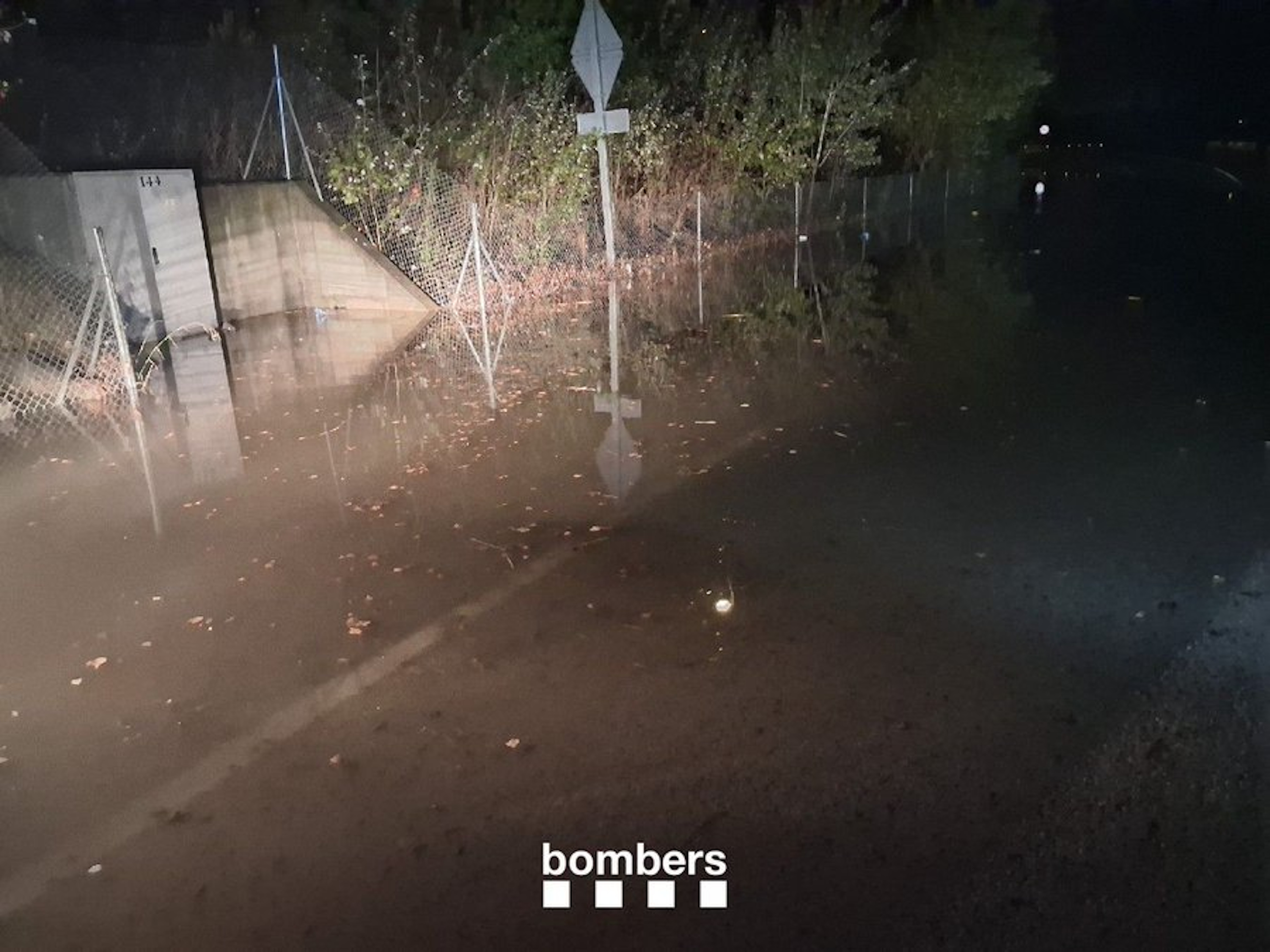 Image of flood from one of the firefighters' operations.