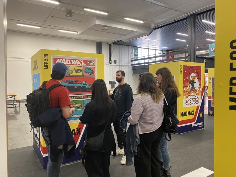 Some visitors at the Comic Barcelona 2024 edition on May 3, 2024