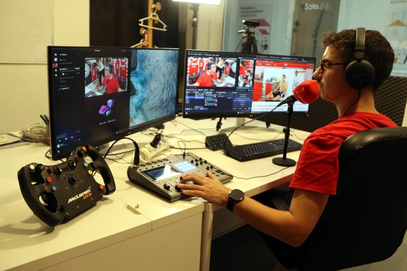Catalan gamer Norman López at his studio