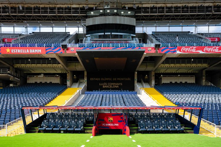 Barcelona's Estadi Olímpic Lluís Companys, temporary home of FC Barcelona