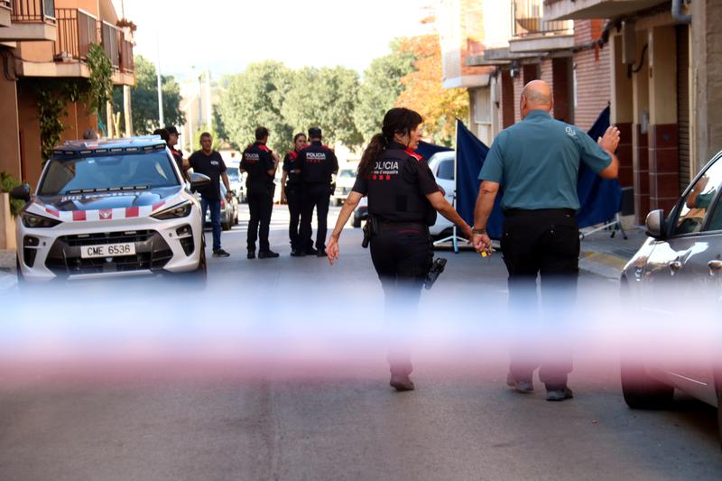Catalan police in Manresa