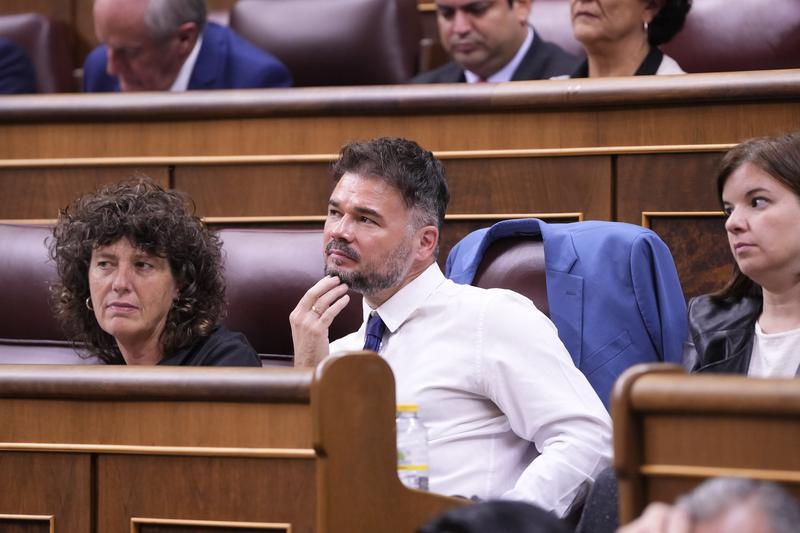 ERC MPs Gabriel Rufián and Teresa Jordà in Congress