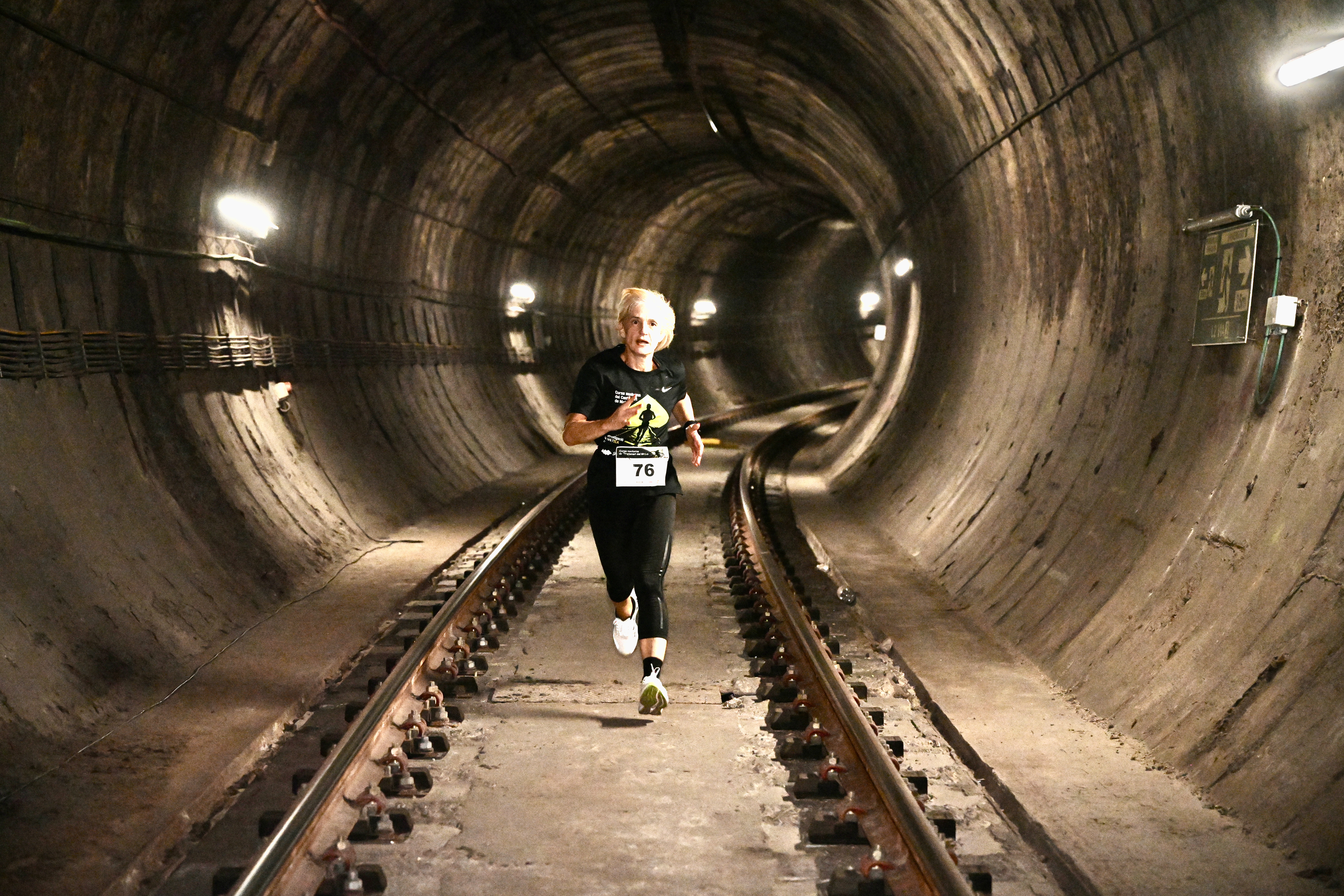 One of the participants in the Metro Centenary Night Run
