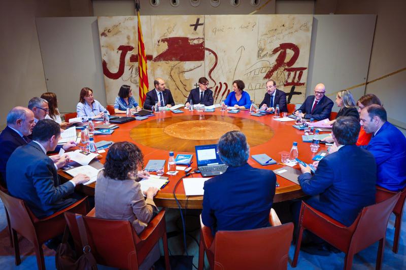 An executive council meeting led by Catalan president Salvador Illa