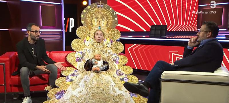 The sketch parodying the Virgin of El Rocío on 'Està passant' on TV3