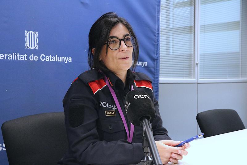 Judith Avellaneda, an agent of the Central Unit for Victim Attention and Monitoring, in an interview with The Catalan News Agency