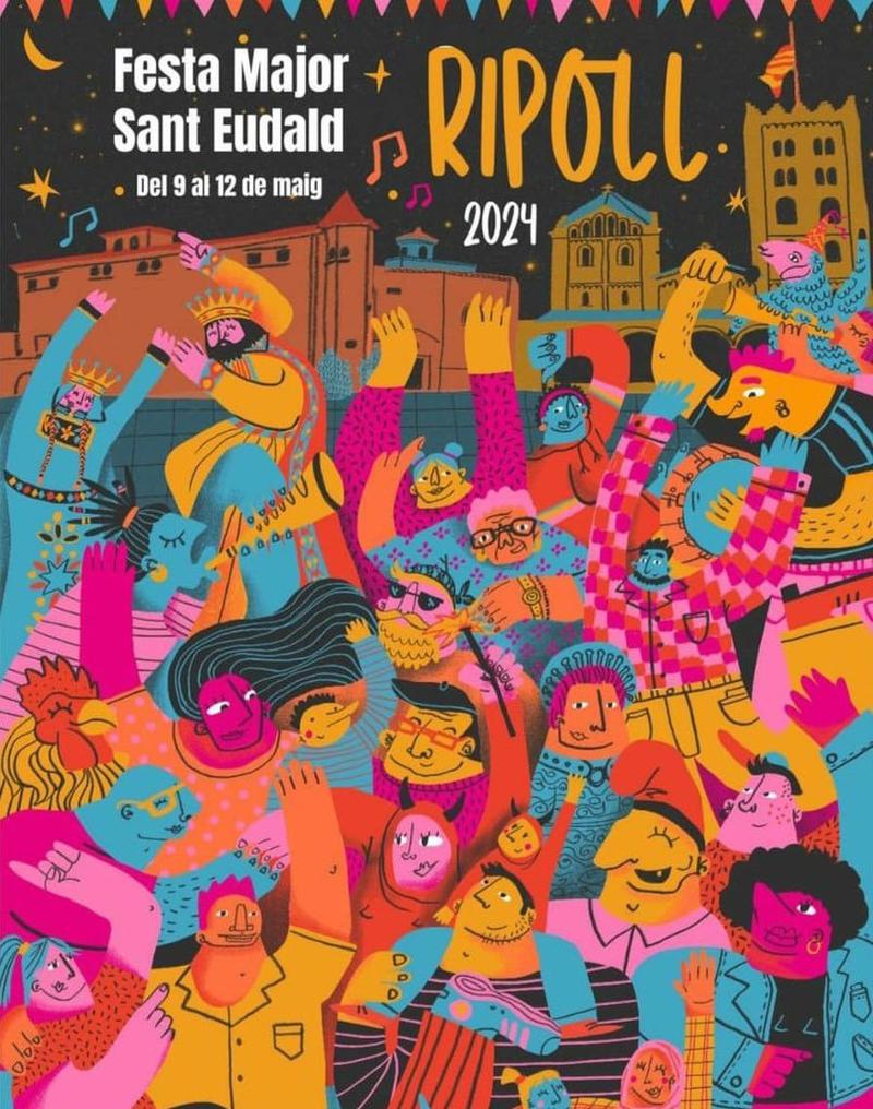The censored poster for Ripoll's town festival
