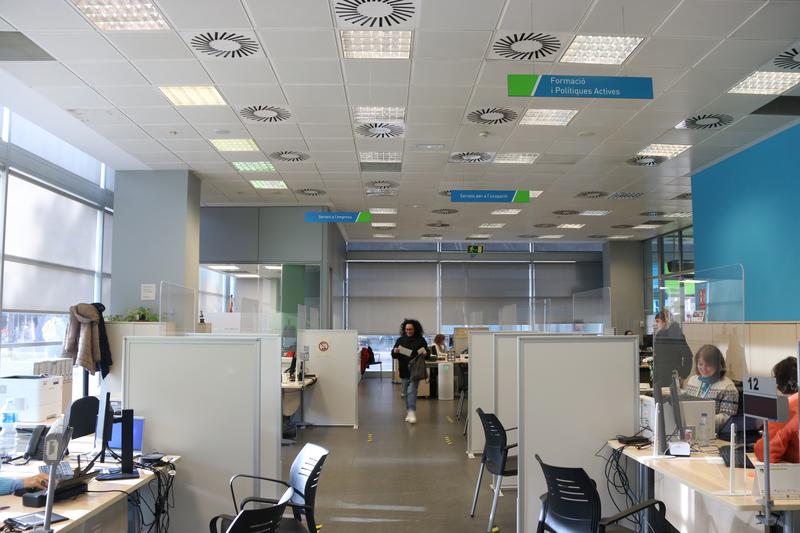 An employment office in Catalonia