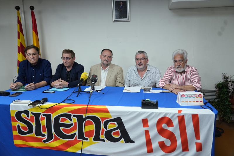 The 'Sijena Sí' platform announcing their demonstration in front of MNAC